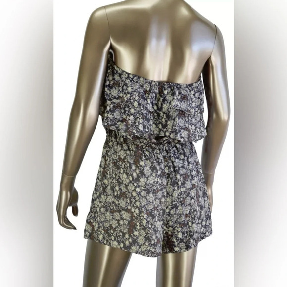 NWT Blu Moon Floral Ruffle Short Romper Sz 2 - Picture 6 of 8